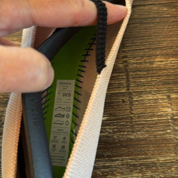 Rothy's The Max Square Mary Jane Flats Blush Pink Size 9 - Picture 7 of 10